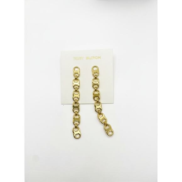 Tory Burch Jewelry - Tory Burch Gemini Link drop Earrings in a gold-tone finish